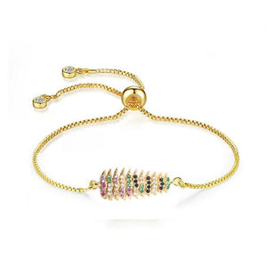 Color Christmas Tree Gold Bracelet - TSZjewelry