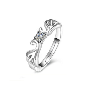 4 Prong Set Solitaire Hollow Ring - TSZjewelry