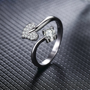 Prong Set Gemstone Heart Sharp Ring - TSZjewelry