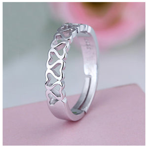 Heart Linked Fashion Ring - TSZjewelry