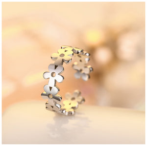 Snowflake Solitaire Fashion Ring - TSZjewelry