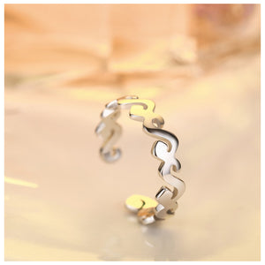 Smooth Wave Fashion Ring - TSZjewelry