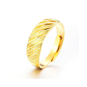 Gold Twill Fashion Ring - TSZjewelry