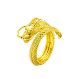Gold Dragon Roll Ring - TSZjewelry