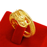 Gold Dragon Roll Ring - TSZjewelry