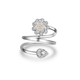 Flower Bud Fashion Ring - TSZjewelry