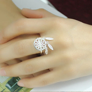 Frosted Dreamcatch Fashion Ring - TSZjewelry