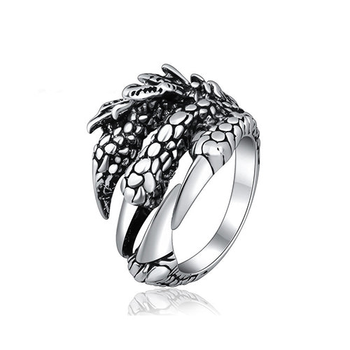 Thai Silver Dragon Claws Ring - TSZjewelry