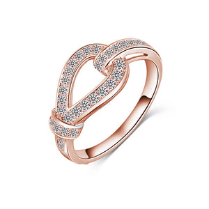 Rose Gold Love Knot Ring - TSZjewelry