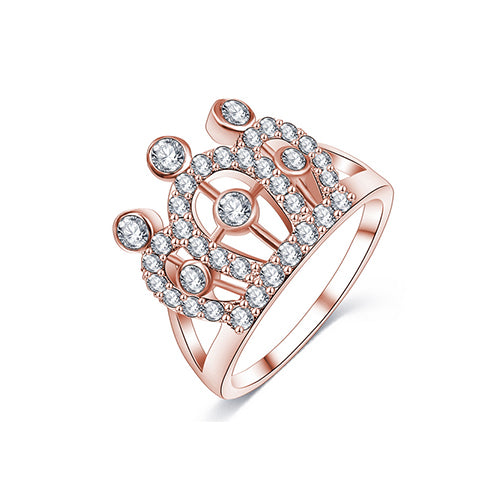 Rose Gold Crown Ring - TSZjewelry