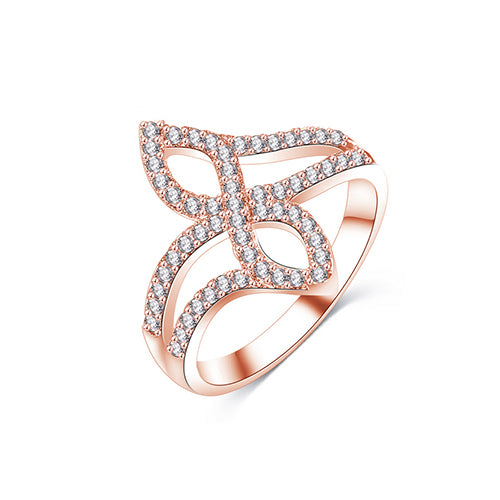 Rose Gold Geometric Ring - TSZjewelry