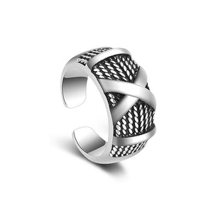 Thai Silver X Letter Ring - TSZjewelry