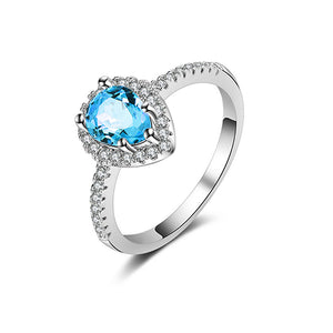 Water Drop Sapphire Ring - TSZjewelry