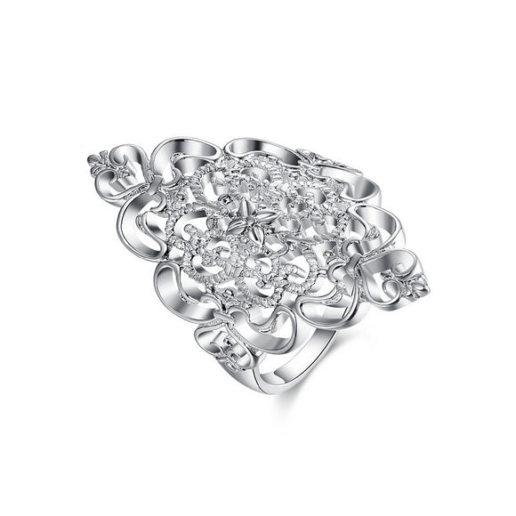 Rhombus Shape Pattern Ring - TSZjewelry