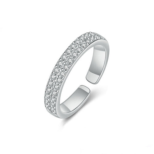 Gemstone Double Row Ring - TSZjewelry