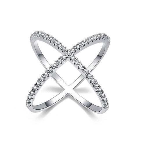 Criss-cross 'X' Ring - TSZjewelry