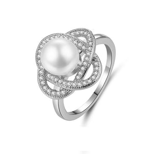 Pearl Flower Ring - TSZjewelry