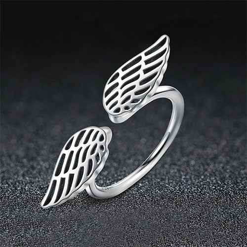 Glossy Angel Wing Ring - TSZjewelry