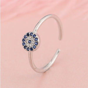 Sapphire Evil Eye Ring - TSZjewelry