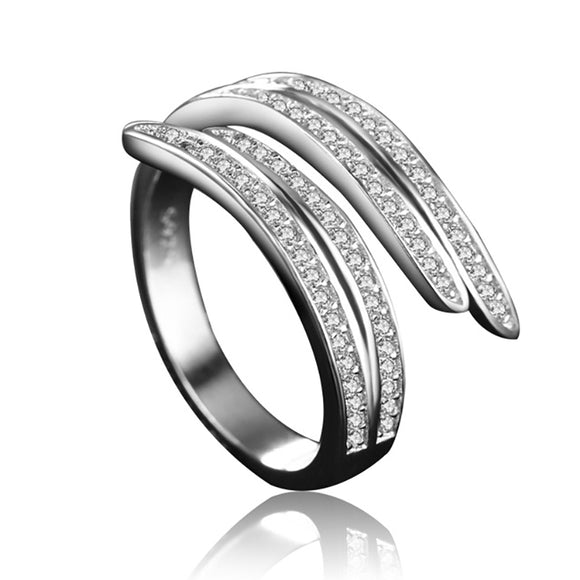Multi Row Diamond Ring Unusual Unique Design For Women