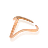 Rose Gold V Shape Distinctive Geometric Fashion Ring